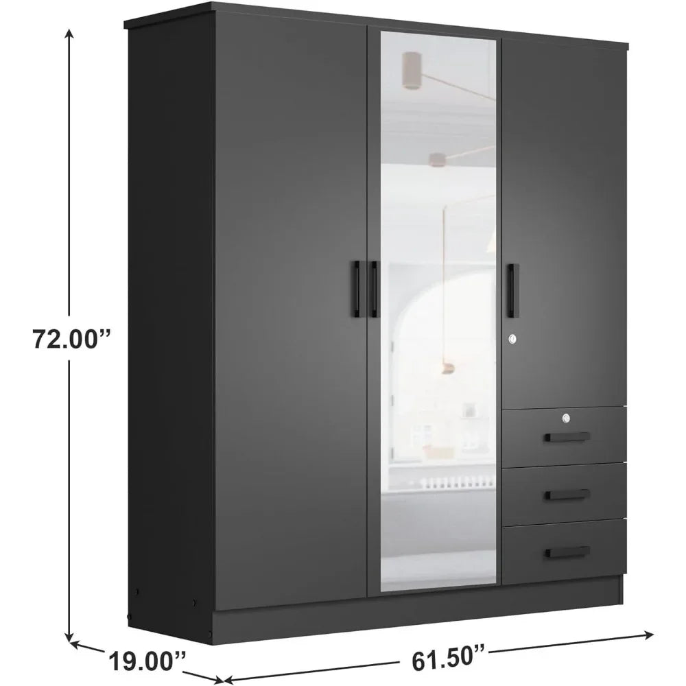 Mirror Door Wardrobe